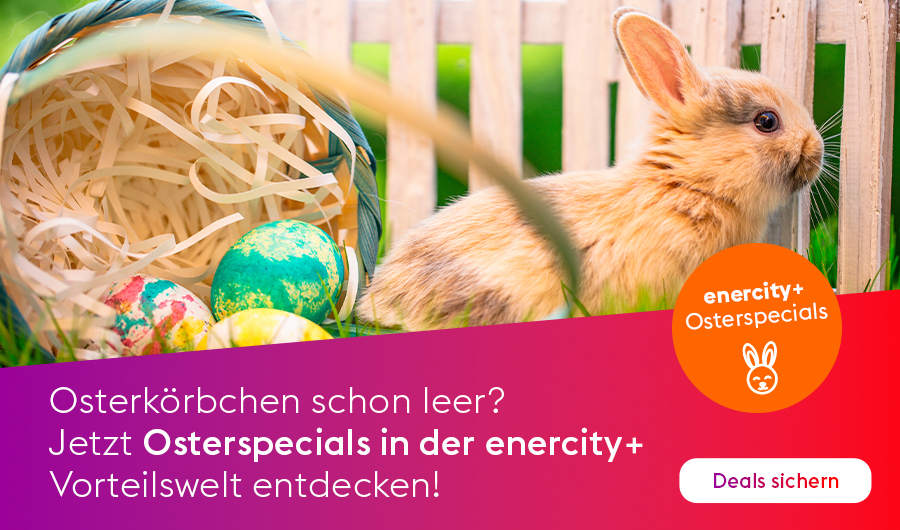 Osterkörbchen schon leer? Jetzt Osterspecials in der enercity+ Vorteilswelt entdecken!
